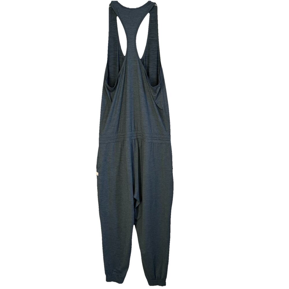 Vuori Lux Jumpsuit Romper Blue VW426 Med Racerback Jogger DRAWSTRING WAIST - Picture 2 of 9